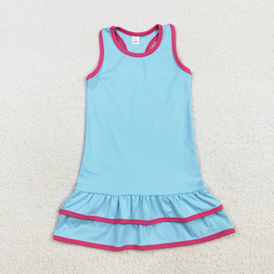 racerback sports girl active dress blue