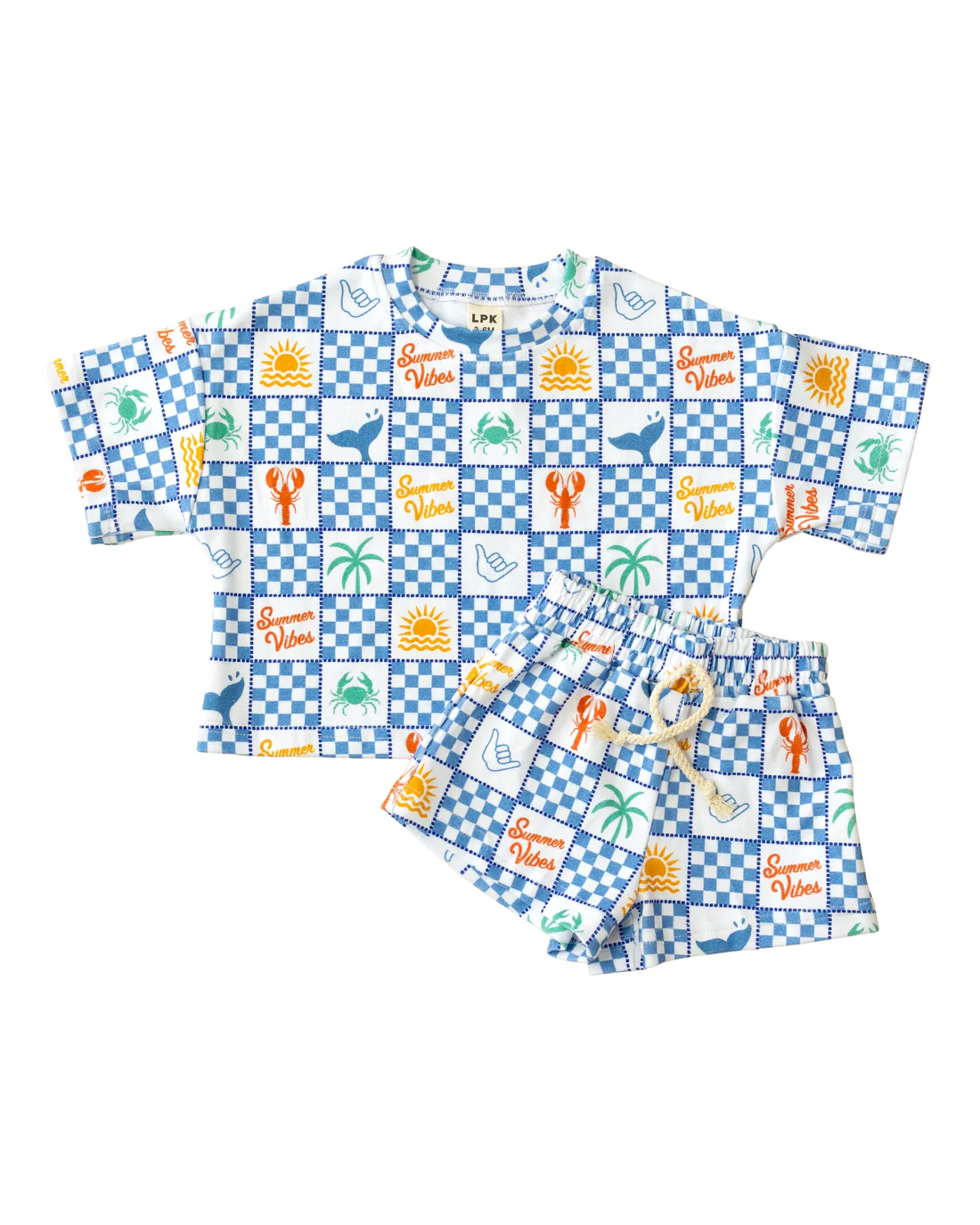 TAT 6-7 weeks MOQ 5 summer vibes shorts set