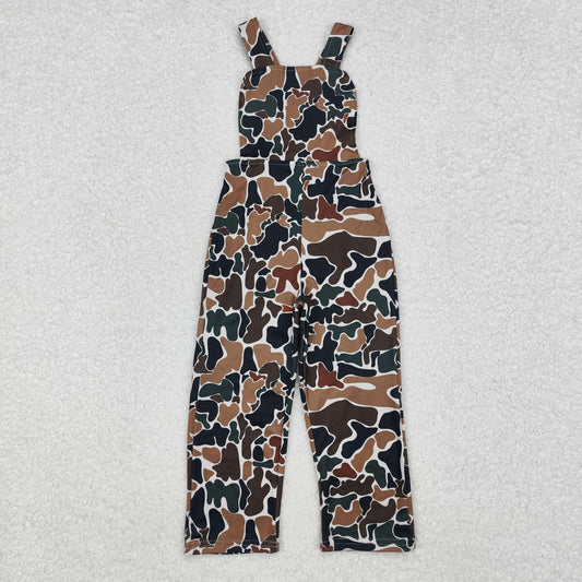 strap camo overalls jumpsuit kids clothes