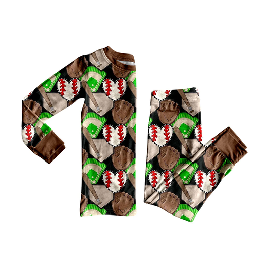 MOQ 8 TAT 6-8 weeks baseball boy pajama set