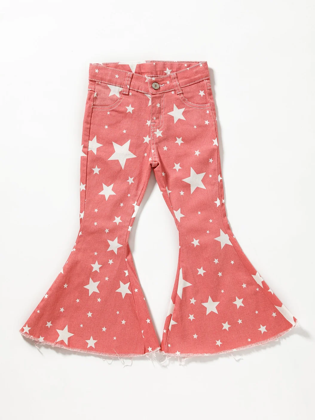 pink star denim pants