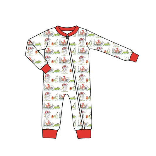 NO MOQ CLOSE 2025 22nd Aug santa crawfish boy zipper sleeper