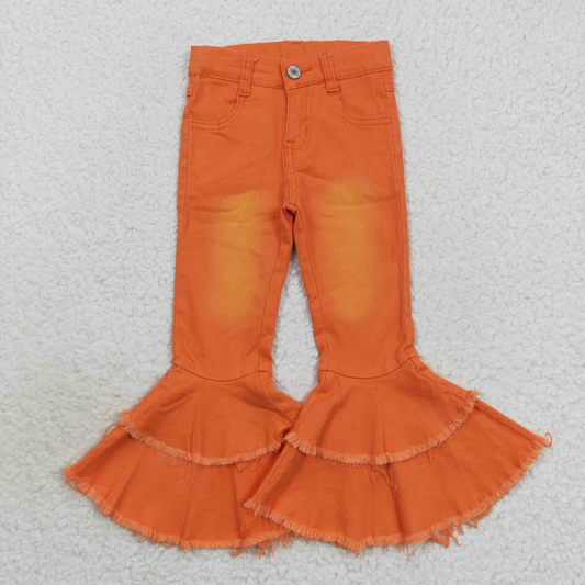 Orange Flare Jeans
