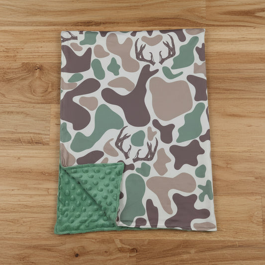camo hunting baby blanket