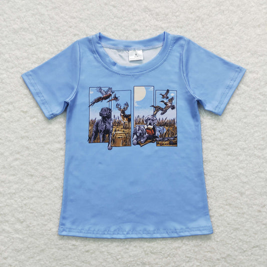 toddler boy blue hunting t shirt