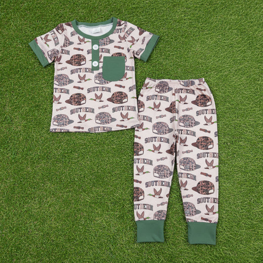 southern duck call mallard boy pajama set