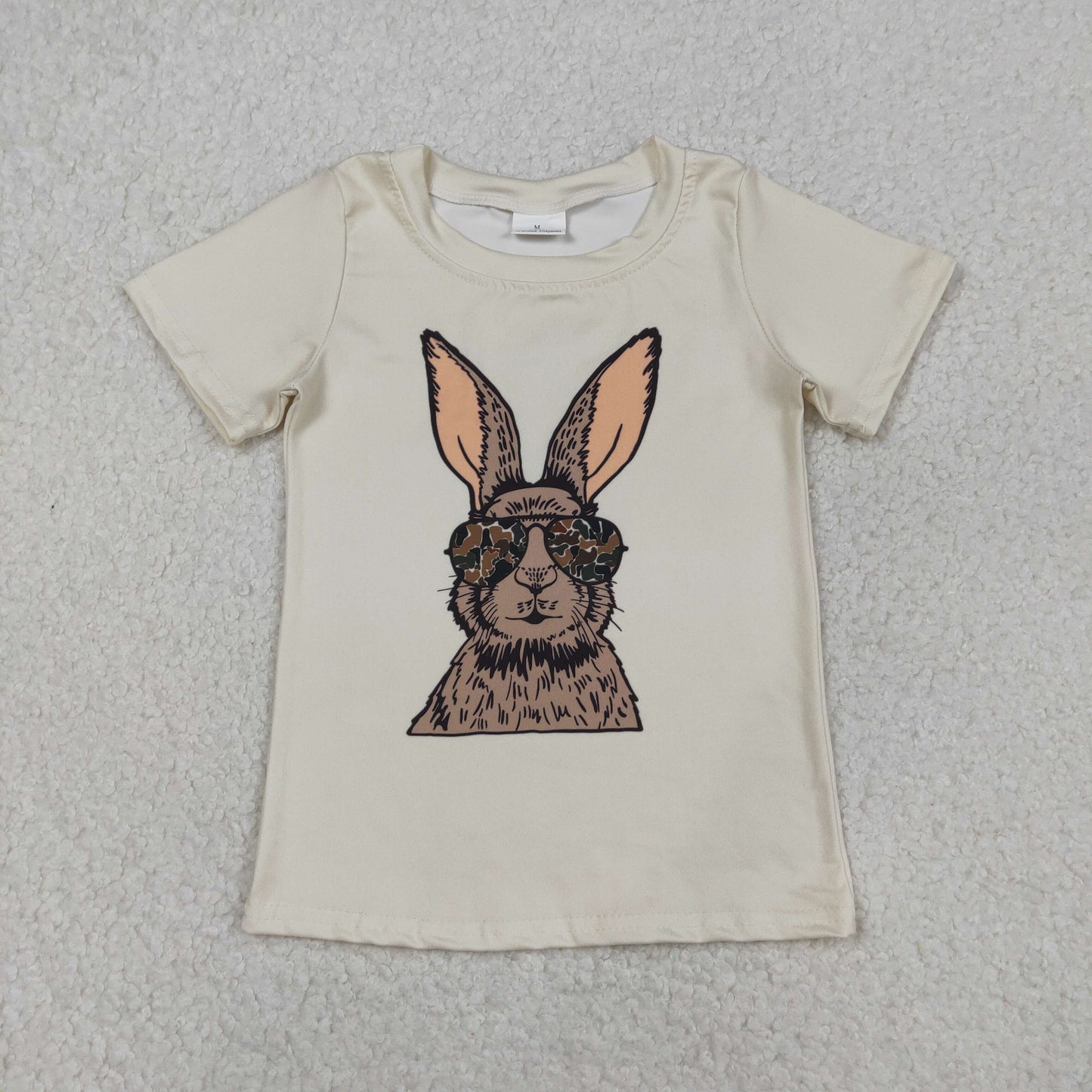 bunny glasses easter boy's tee