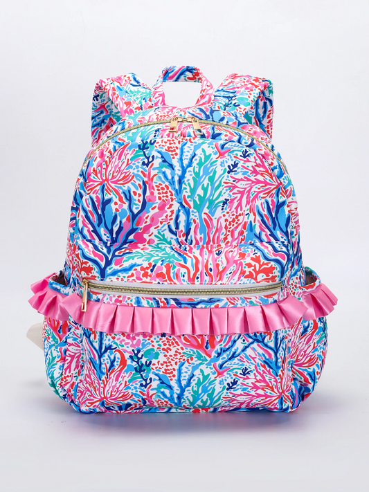watercolor lily bag kids backpack