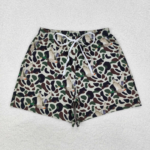 S0468 USA Warehouse Man Camo Trunk Adult Swim Shorts