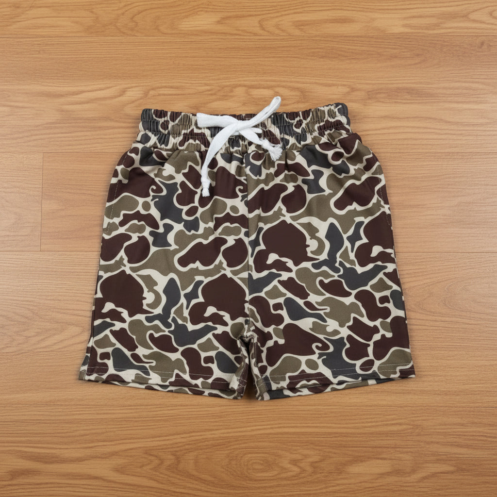 boy camo shorts kids clothing