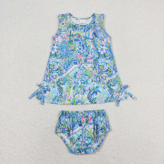 sleeveless lily bummie set baby clothes