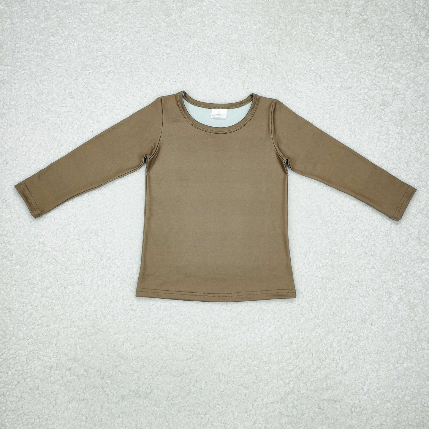 solid brown shirt boys top