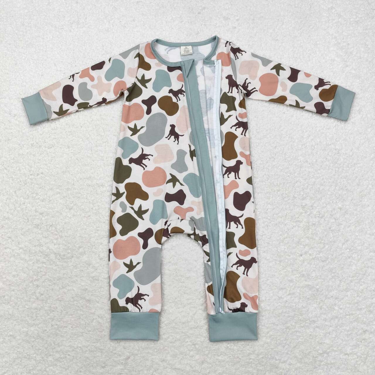 camo duck dog zip bamboo sleeper