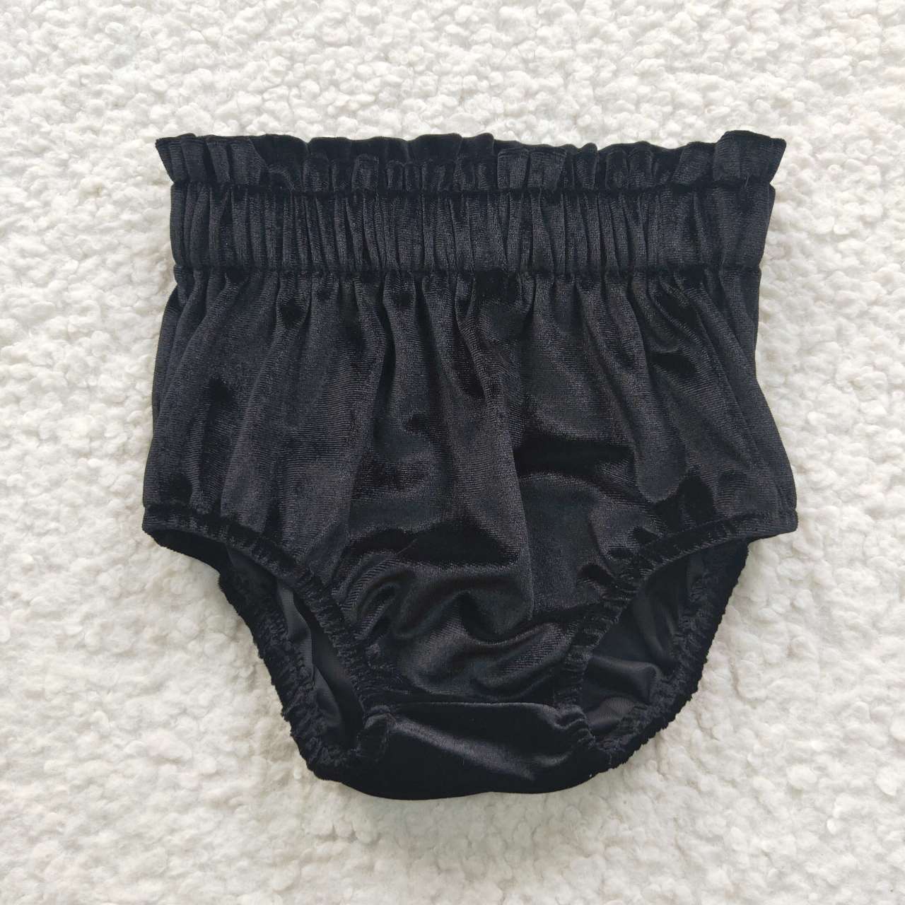 Black velvet bloomer underwear