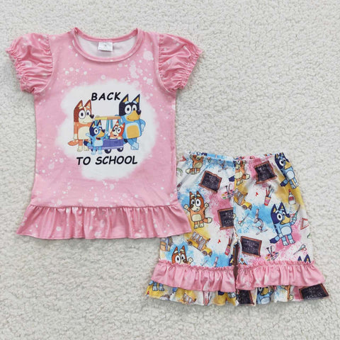 girl dog back to school outfit