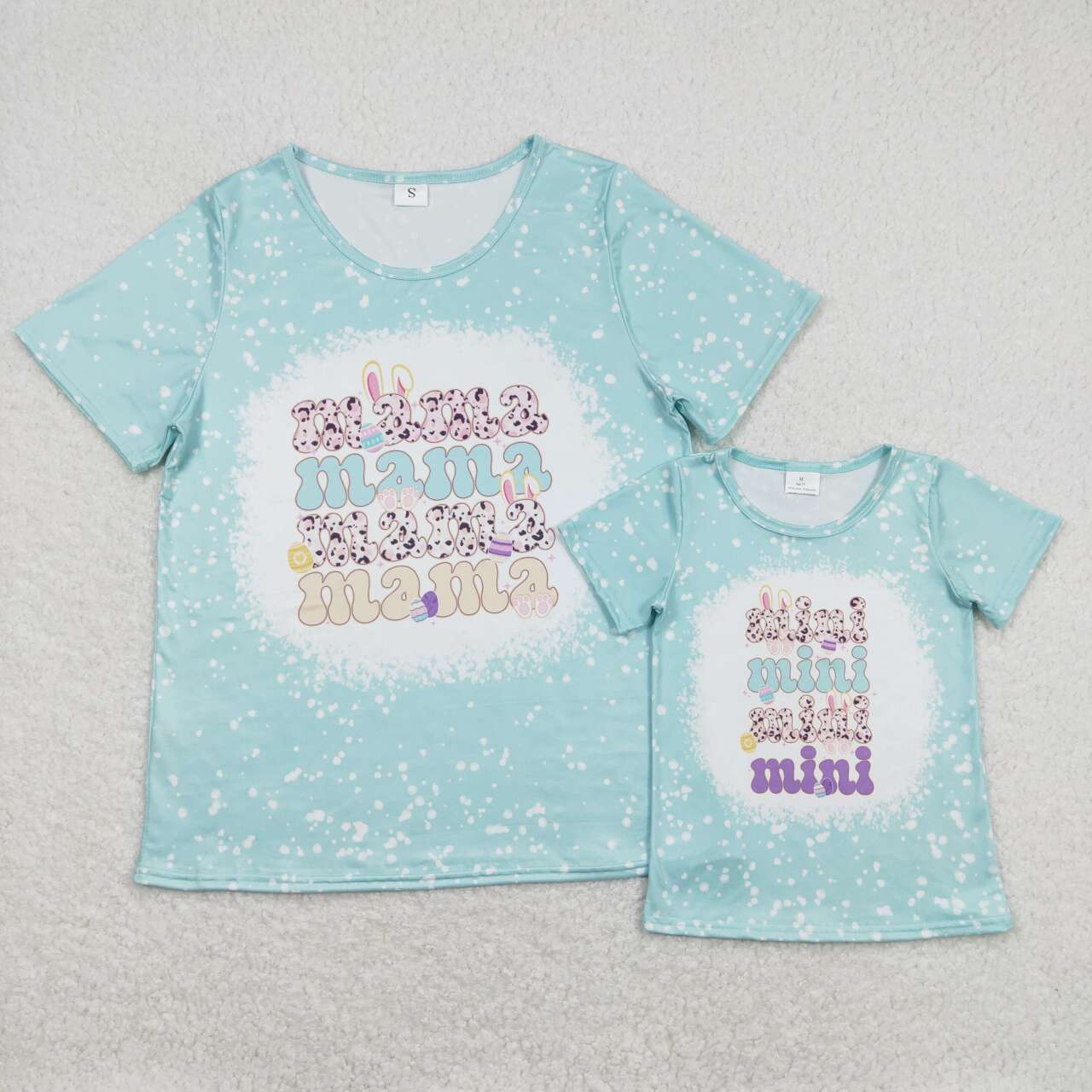 Mommy and me mini rabbit girl easter top