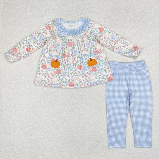 floral tunic pumpkin pocket legging set