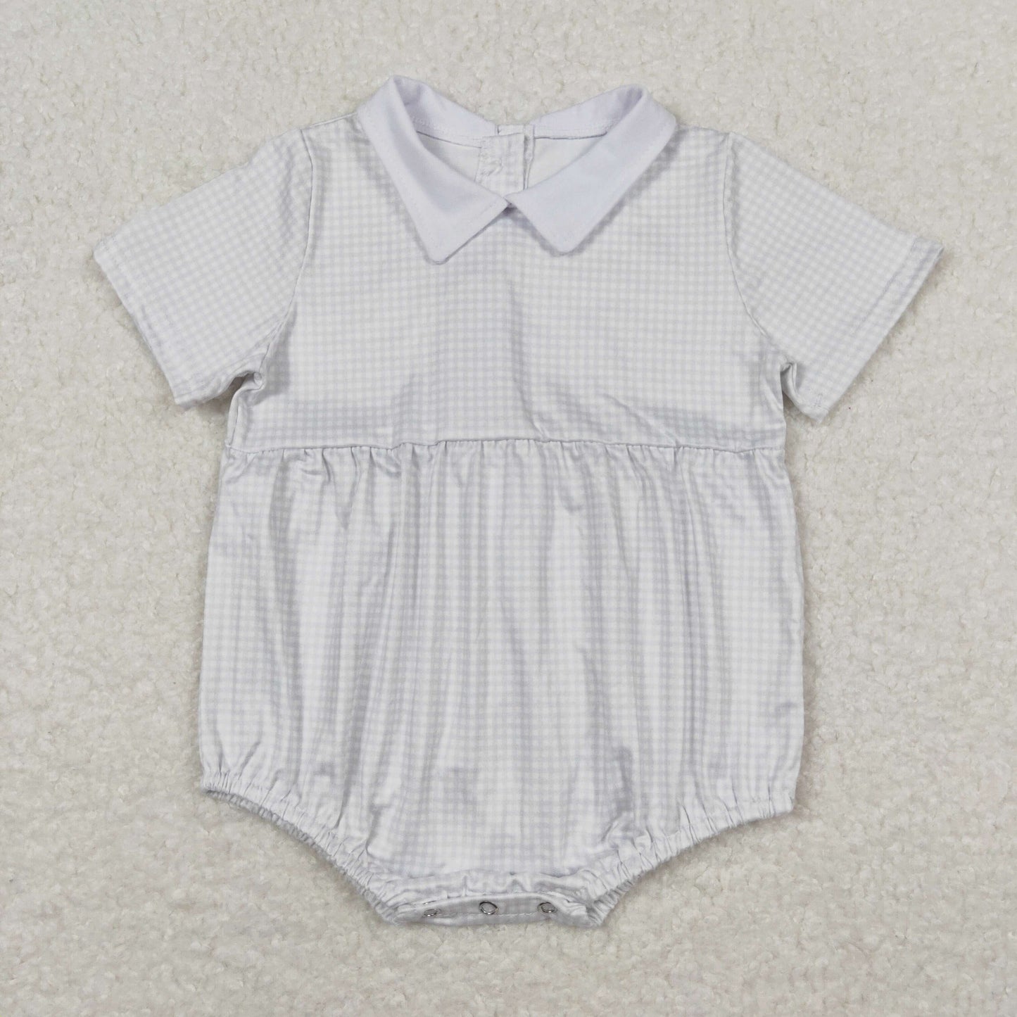 peter pan collar gingham bubble