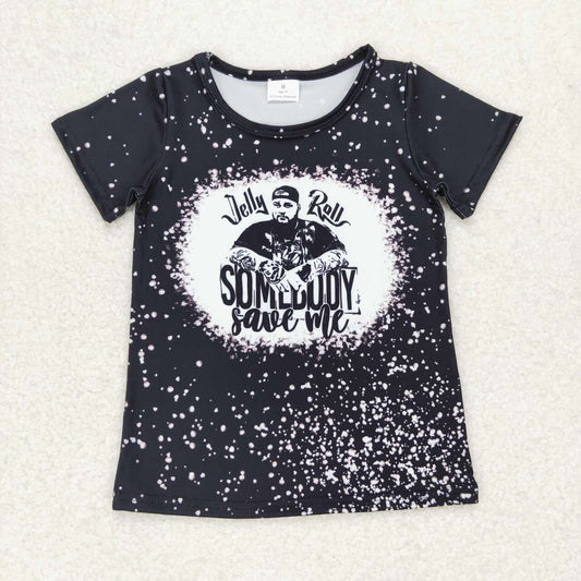 jolly roll black t shirt singer tee kids clothing