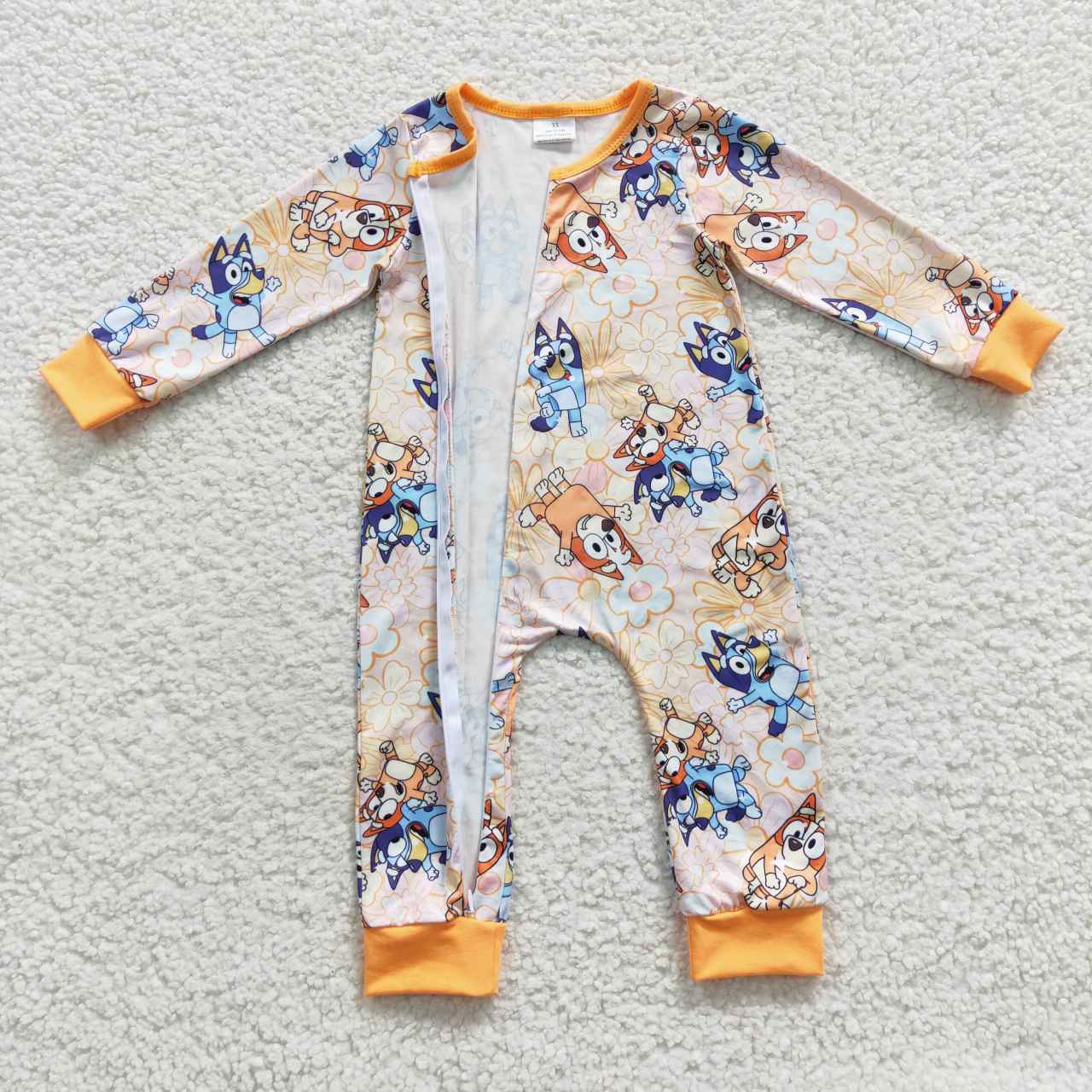 blu*y zipper baby romper