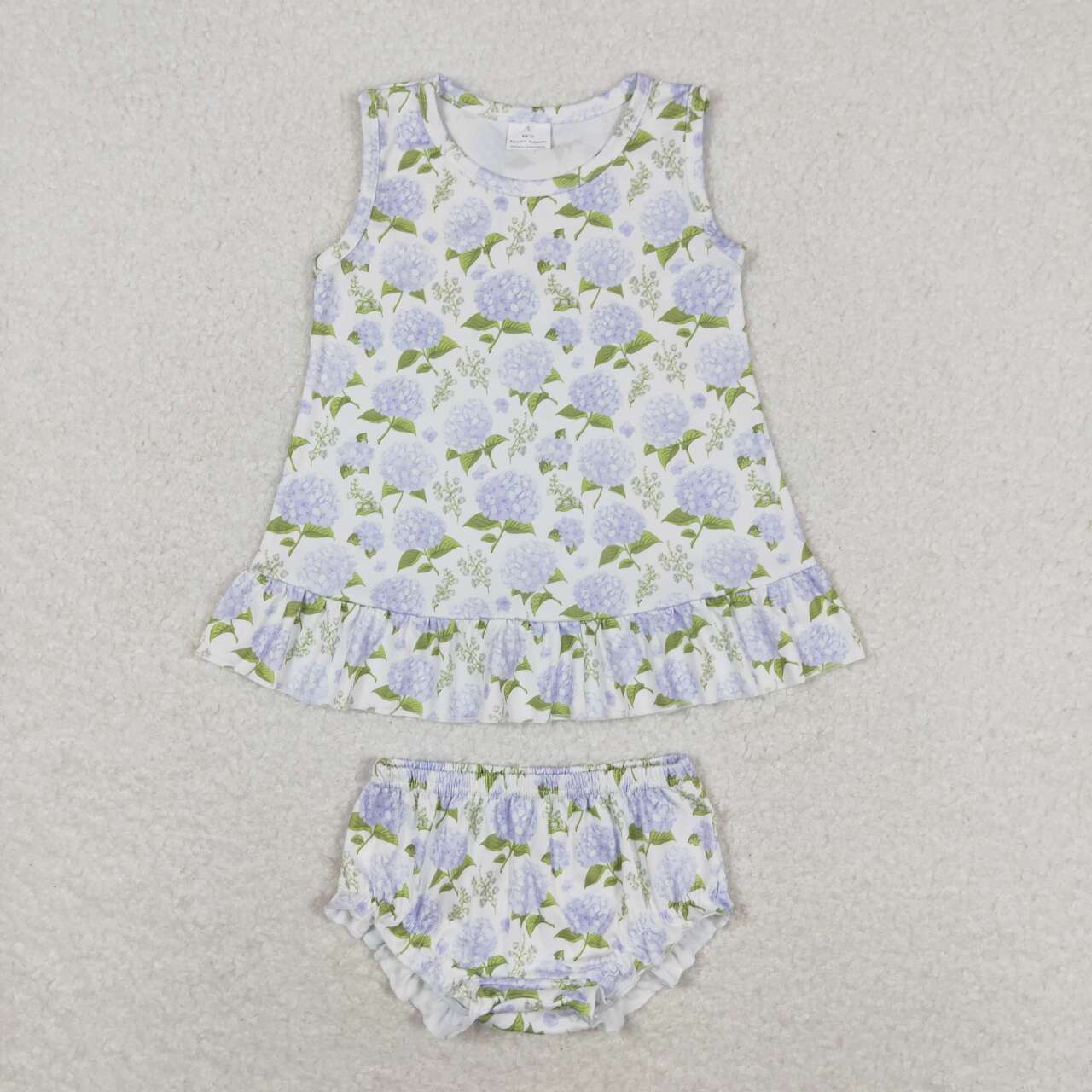 hydrangea flowers bummie set