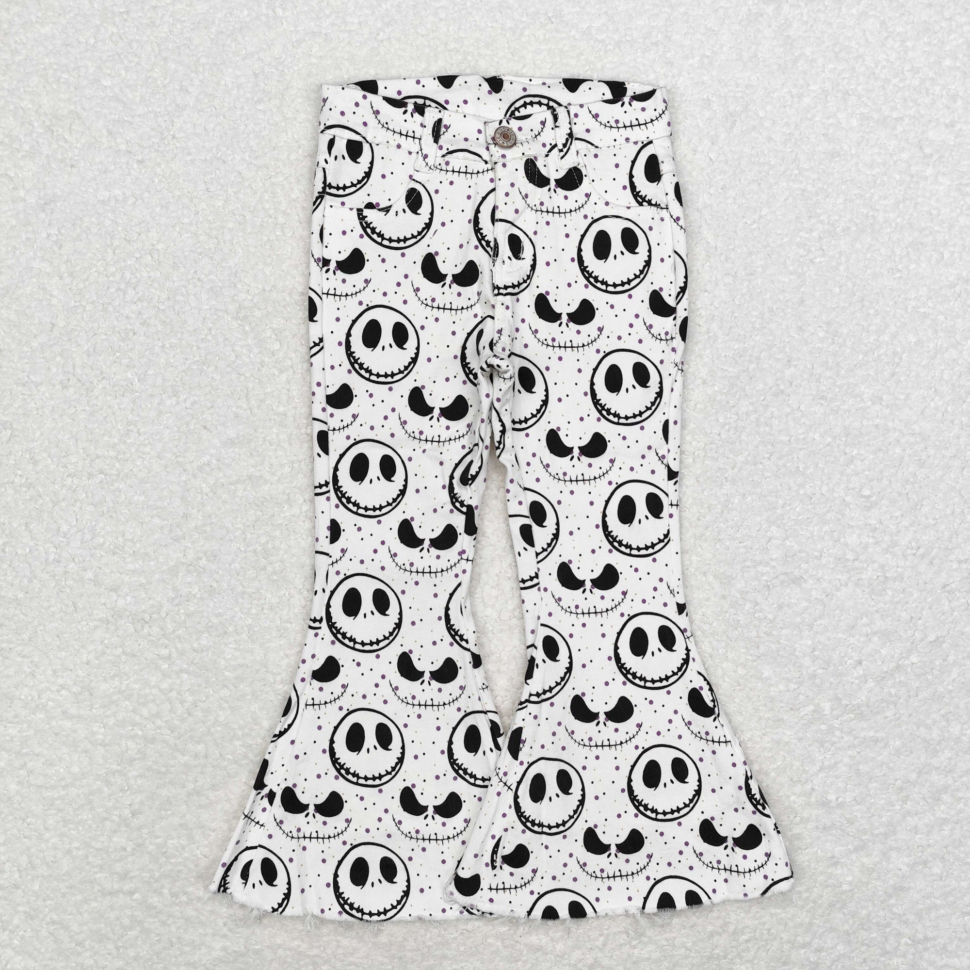 girls nightmare denim pants bell bottom jeans