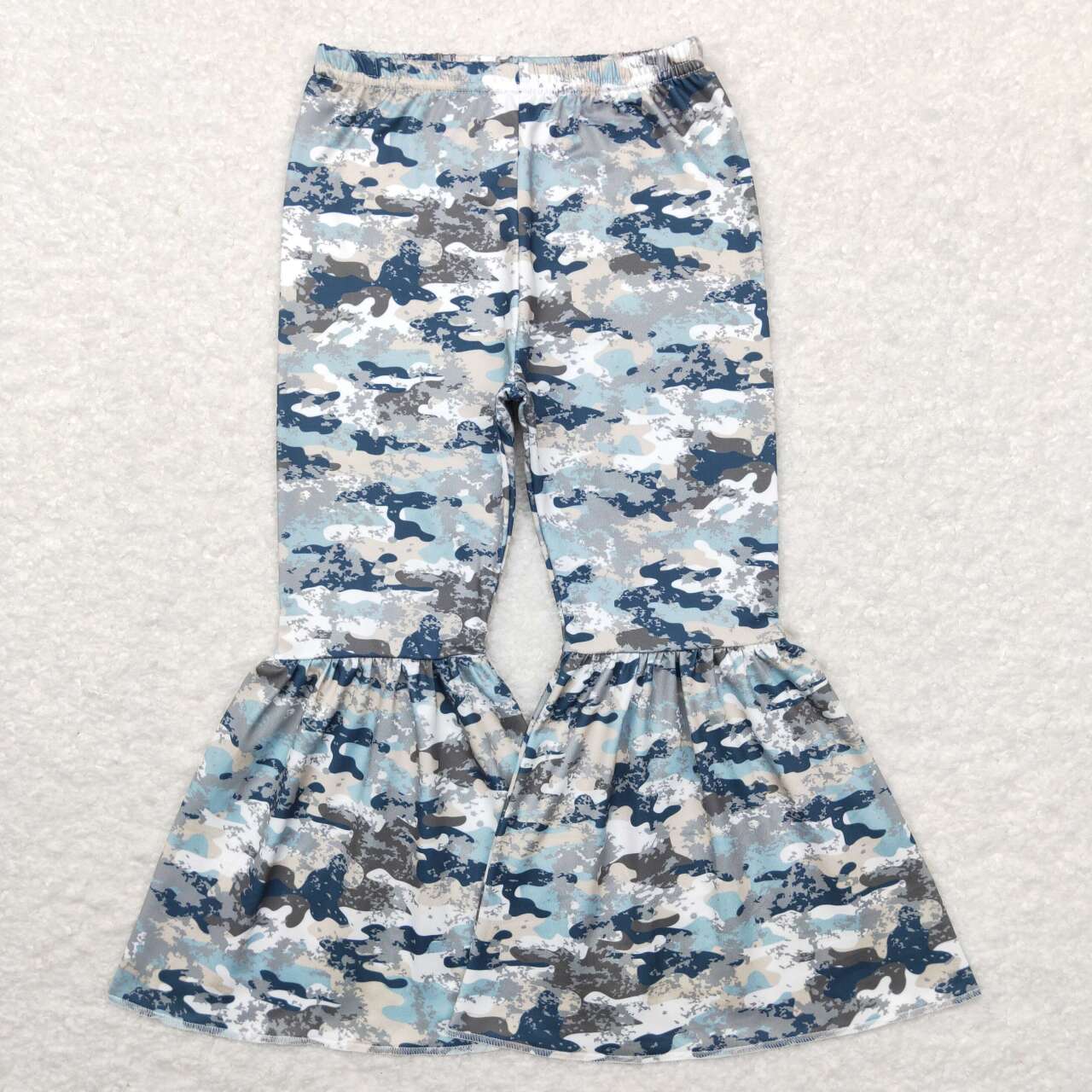 little girl camo bell bottom flare pants