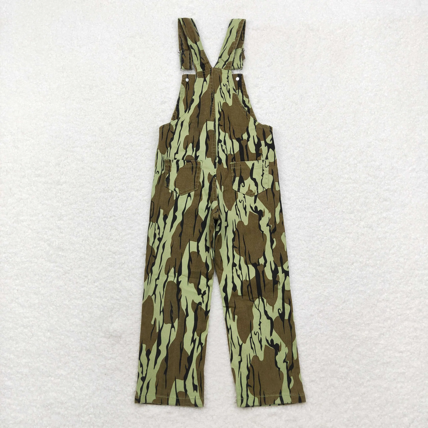 P0534 USA Warehouse Camo Denim Jumpsuit