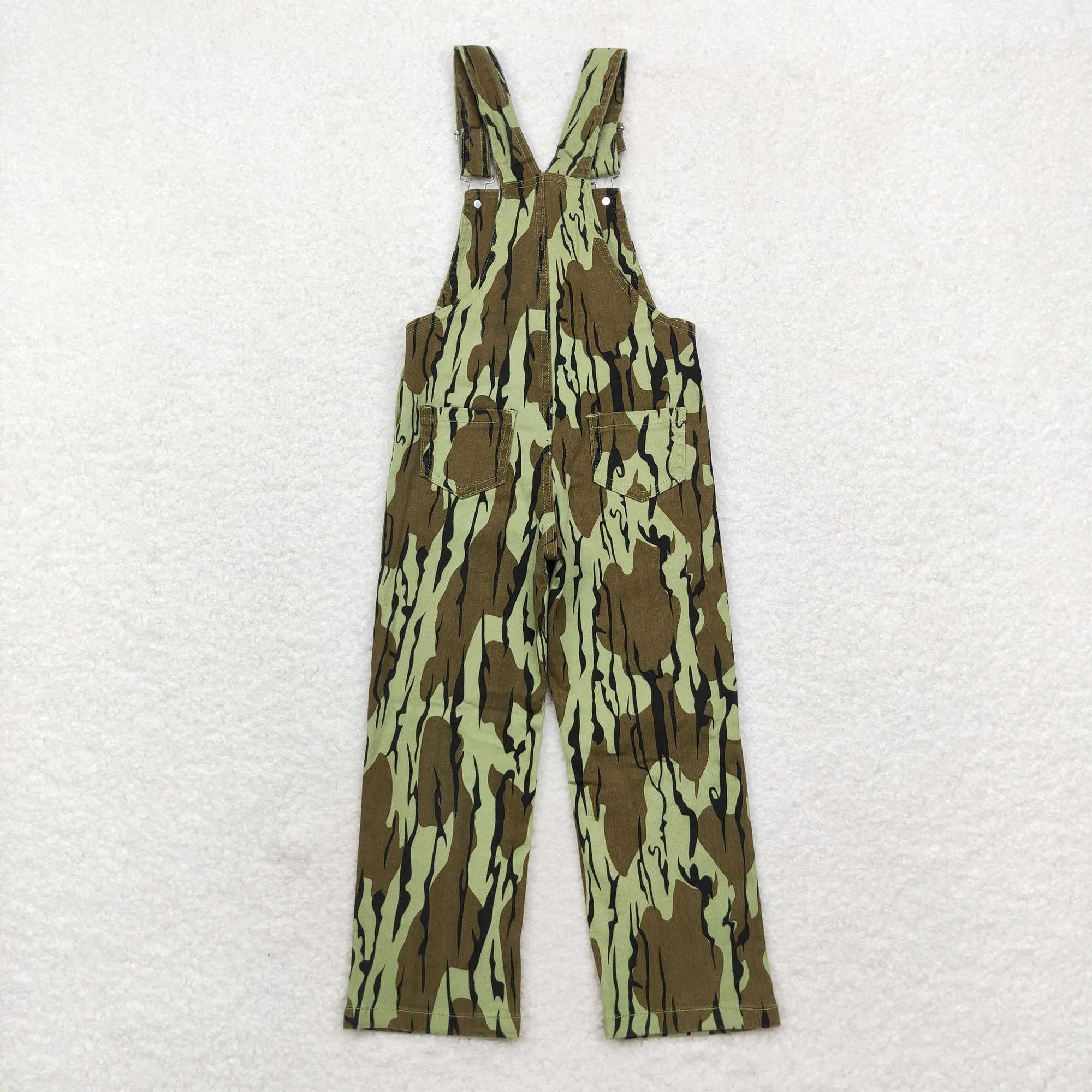P0534 USA Warehouse Camo Denim Jumpsuit