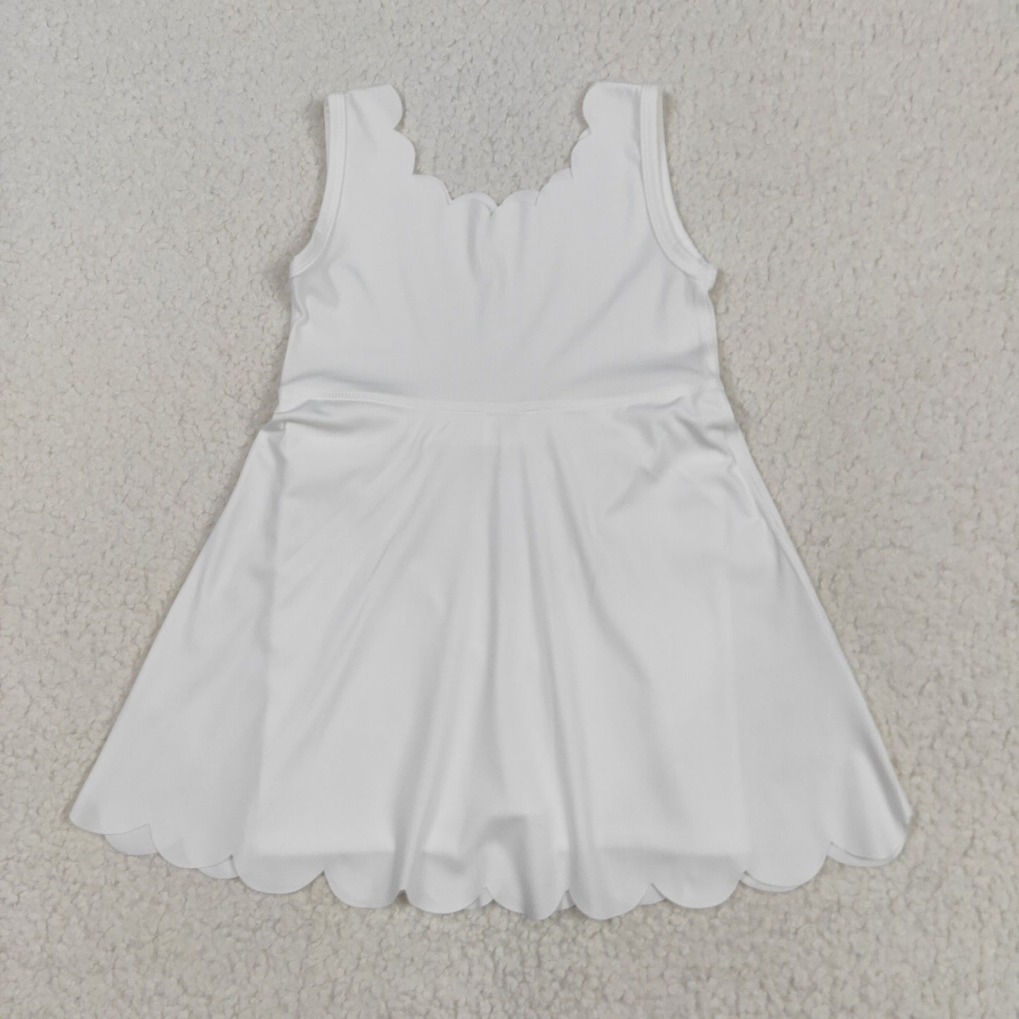 solid white athletic skort dress