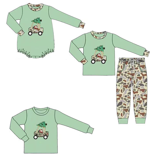 MOQ 5 TAT 6-7 weeks Christmas Baby Boy Sibling Clothes