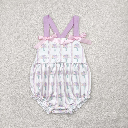 lavender flower cross back bubble