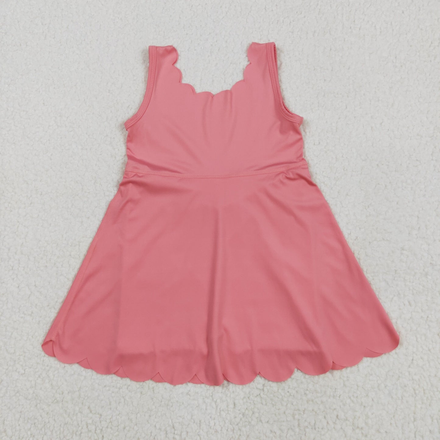 solid coral athletic skort dress