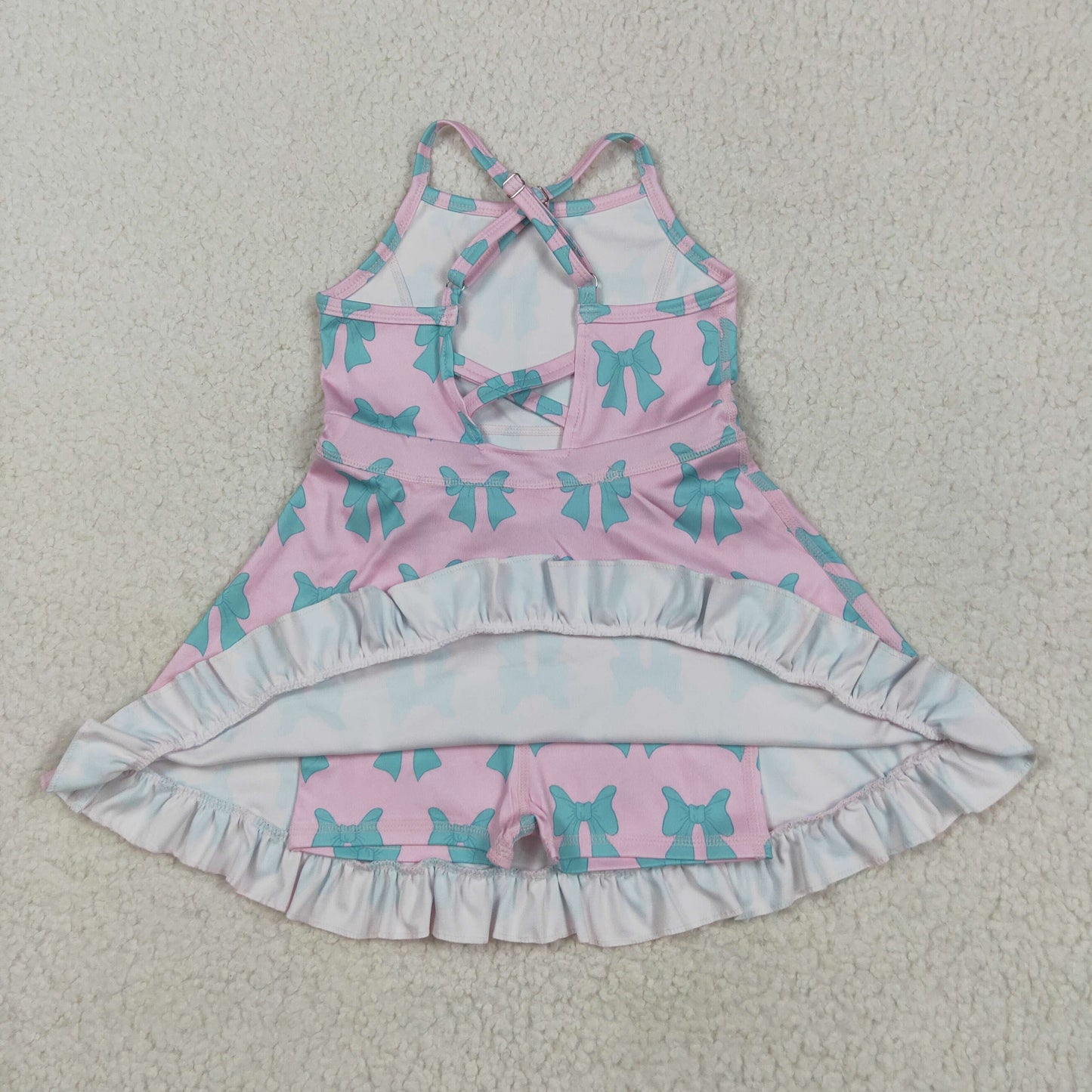 mint bow athletic dress