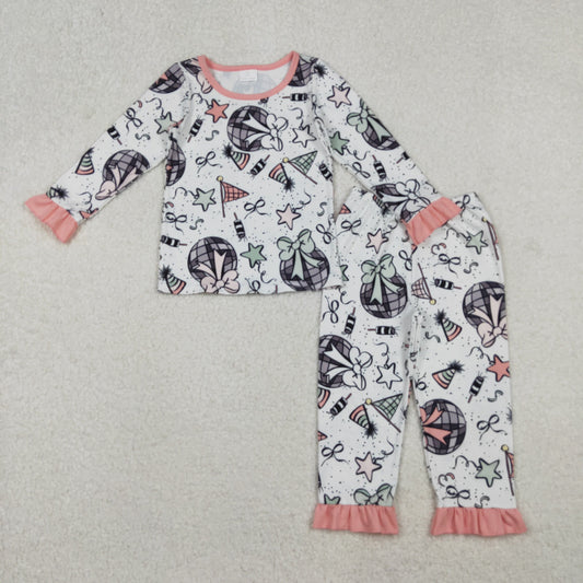 new year's groovy disco girl pajama set