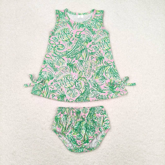 sleeveless lily bummie set baby clothes