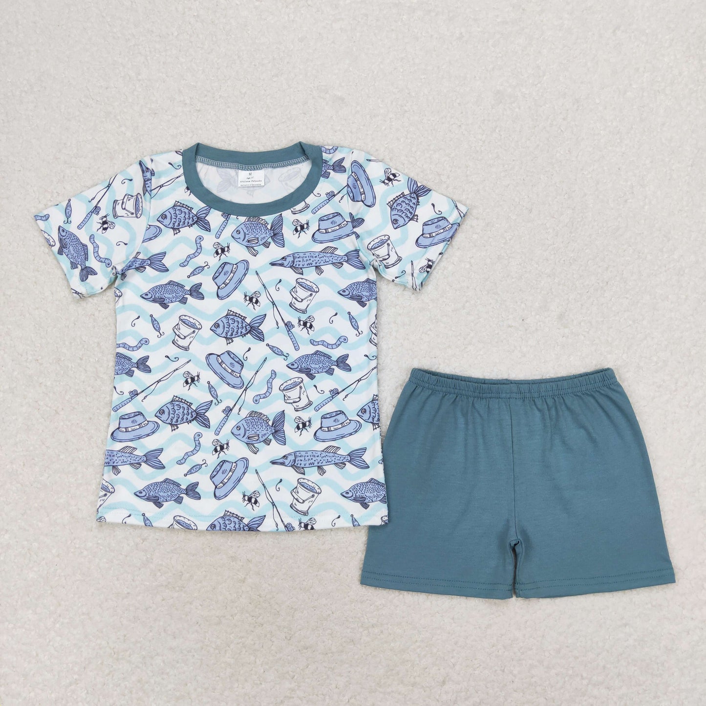 go fishing shorts set boy