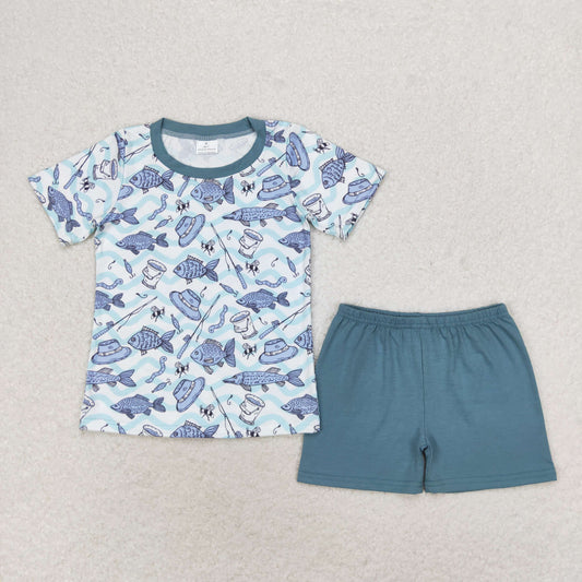 go fishing shorts set boy