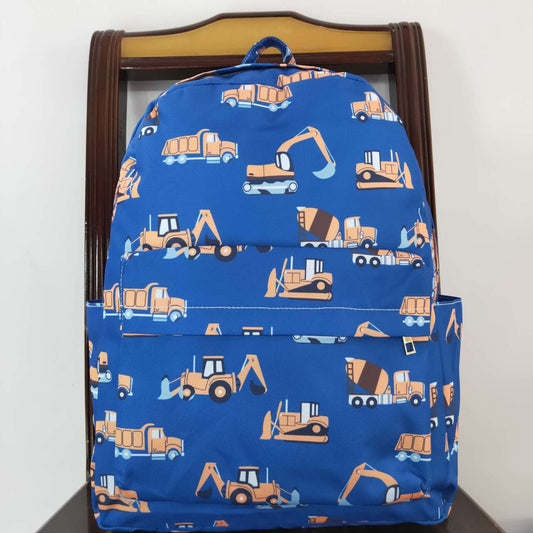 construction truck print bag child backpack