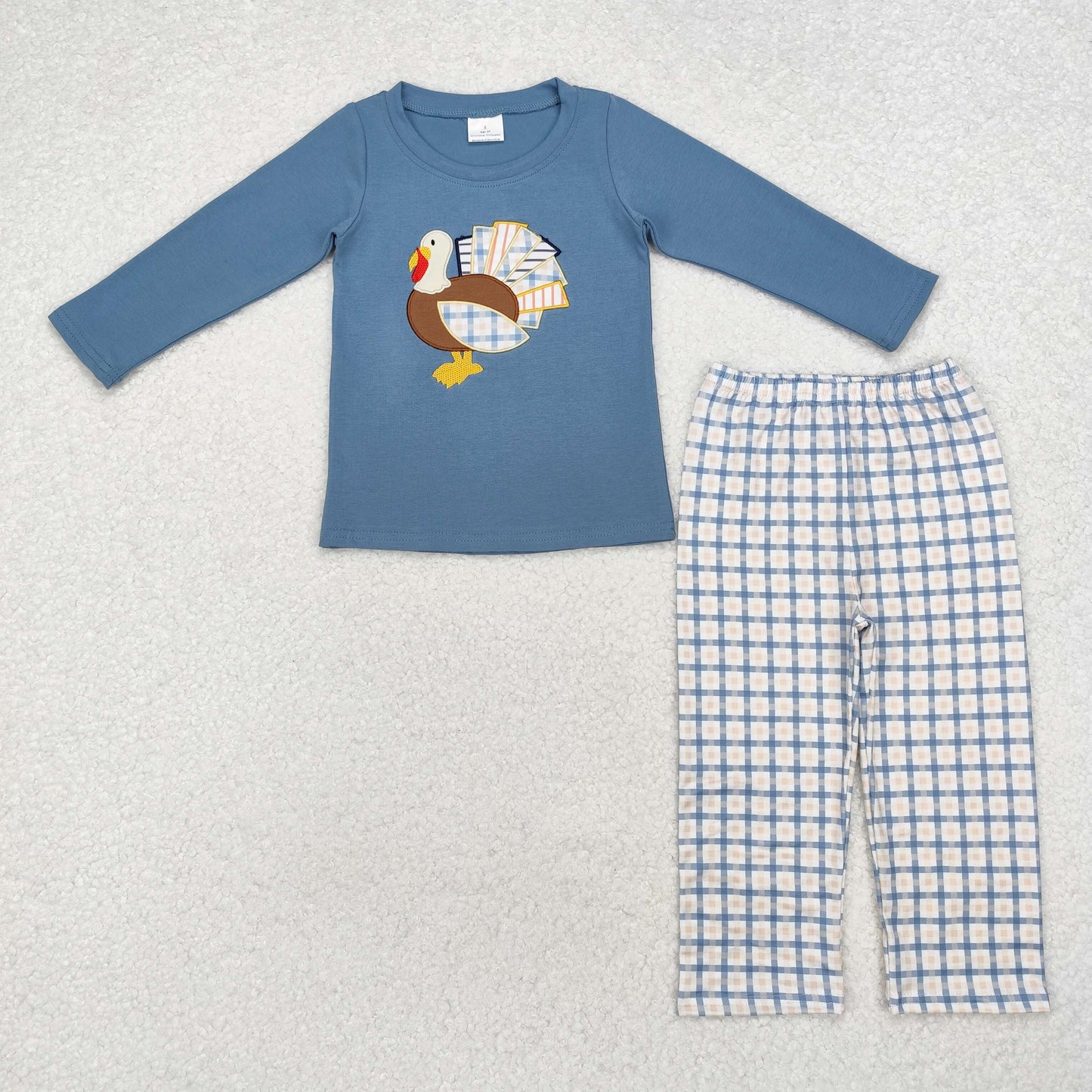 turkey embroidery boy pants set