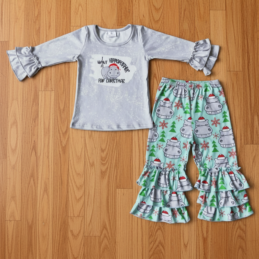 santa hippop ruffle pants outfit 6 C9-39