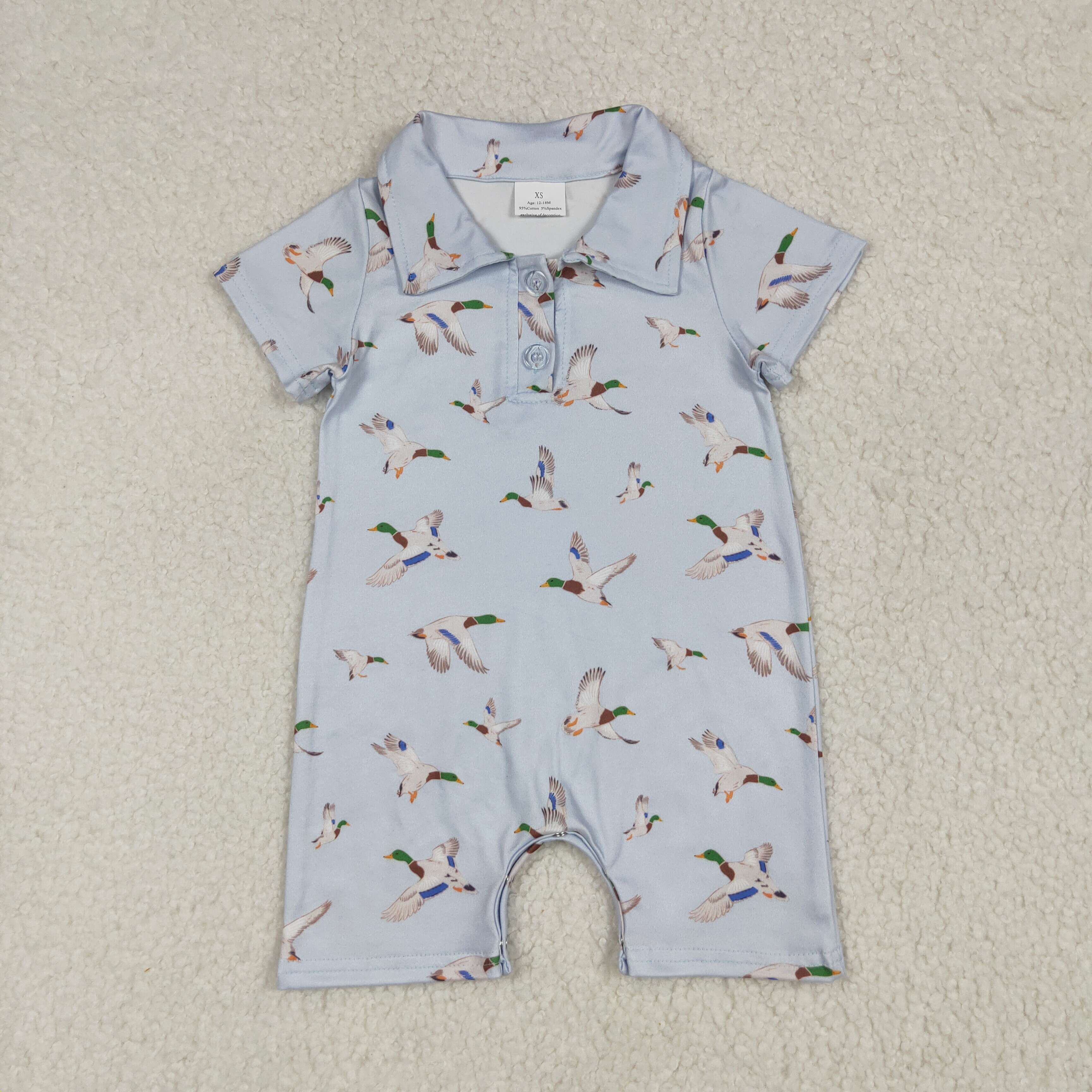 mallard polo shorties romper