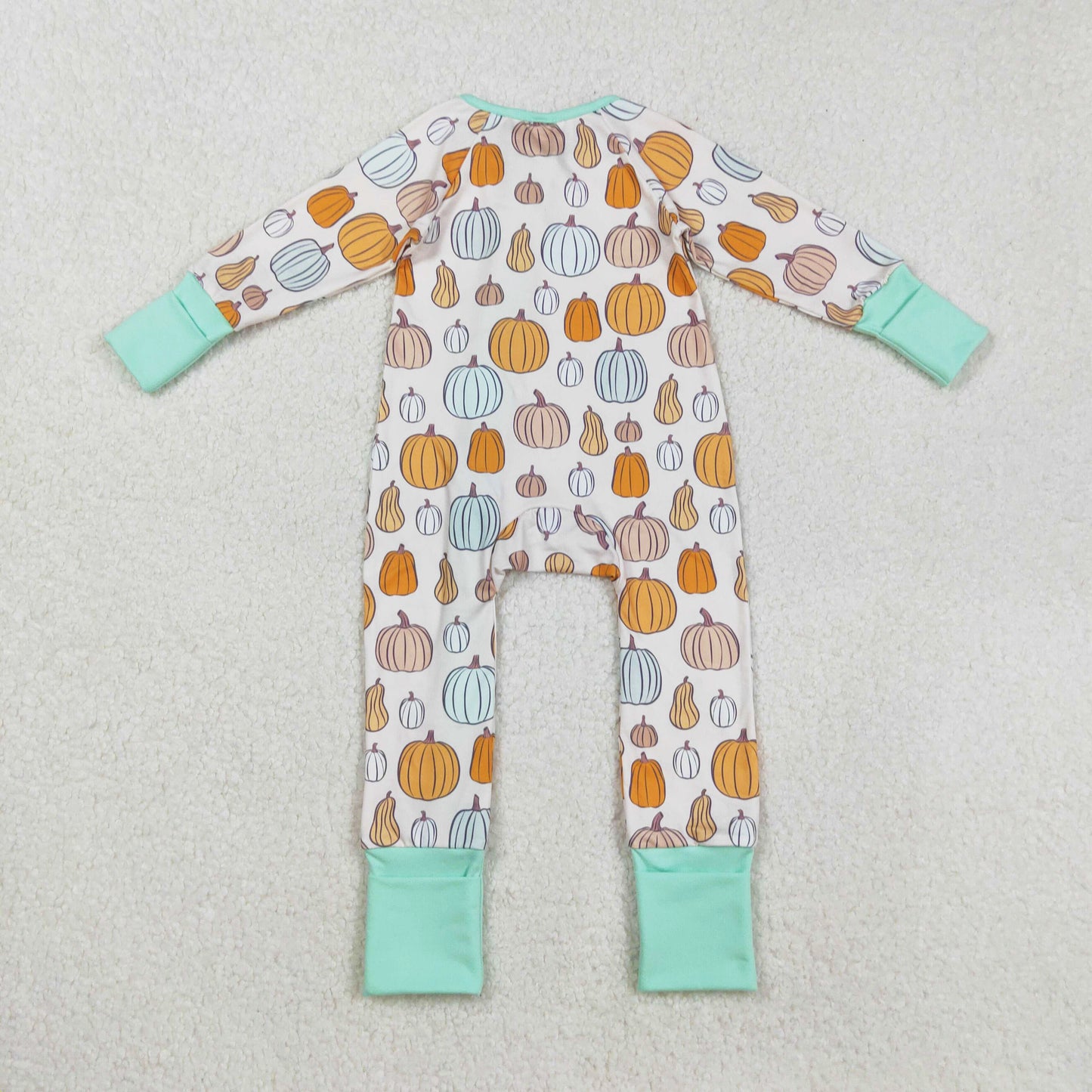 long sleeve pumpkin zipper sleeper