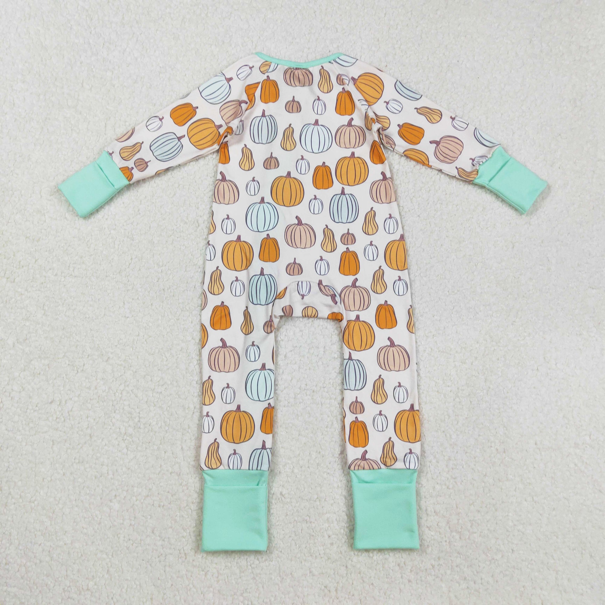 long sleeve pumpkin zipper sleeper