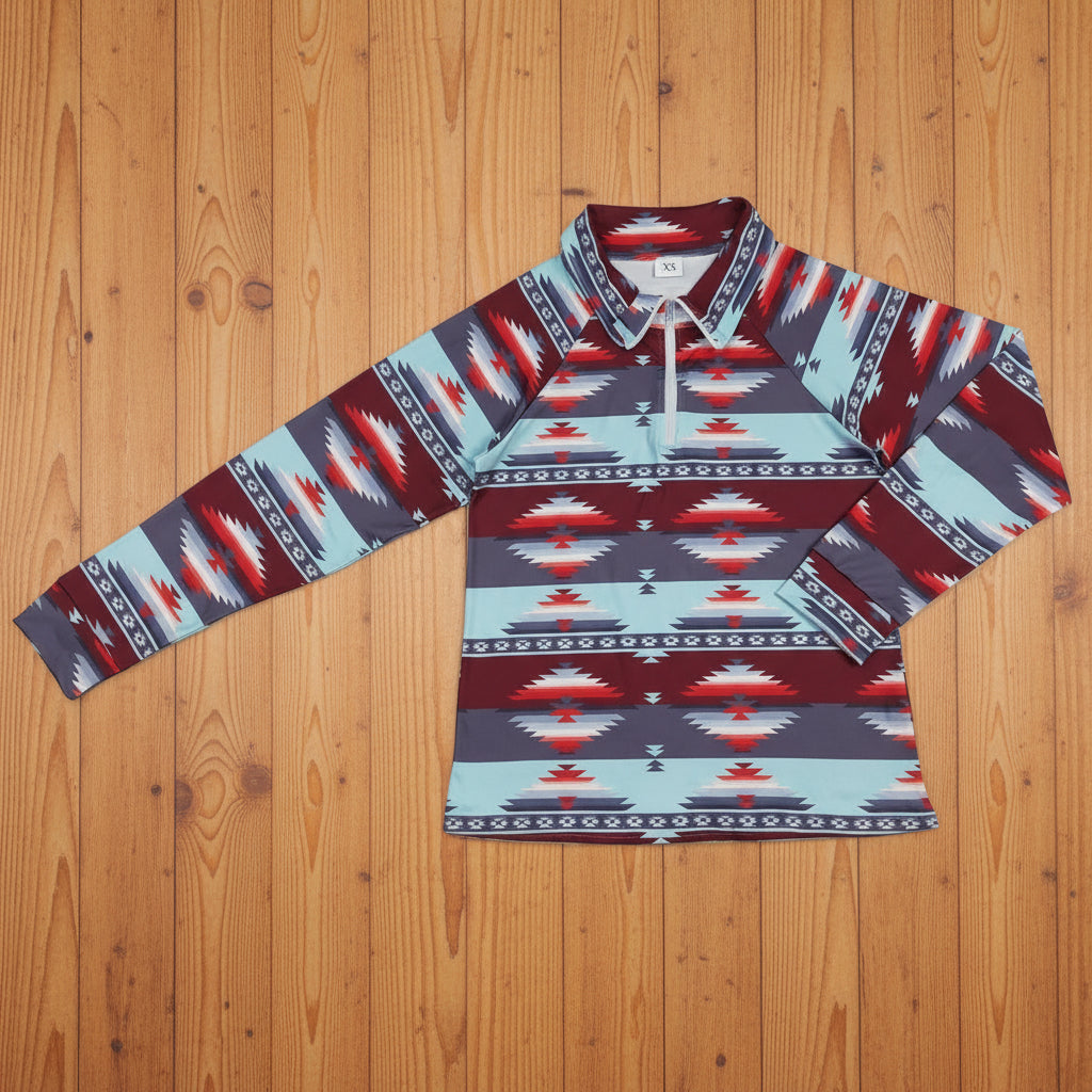 adult aztec zip pullover men's clothes