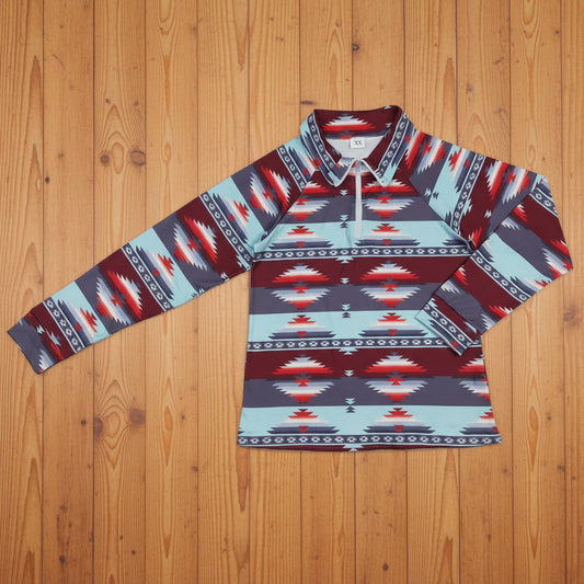 adult aztec zip pullover men's clothes