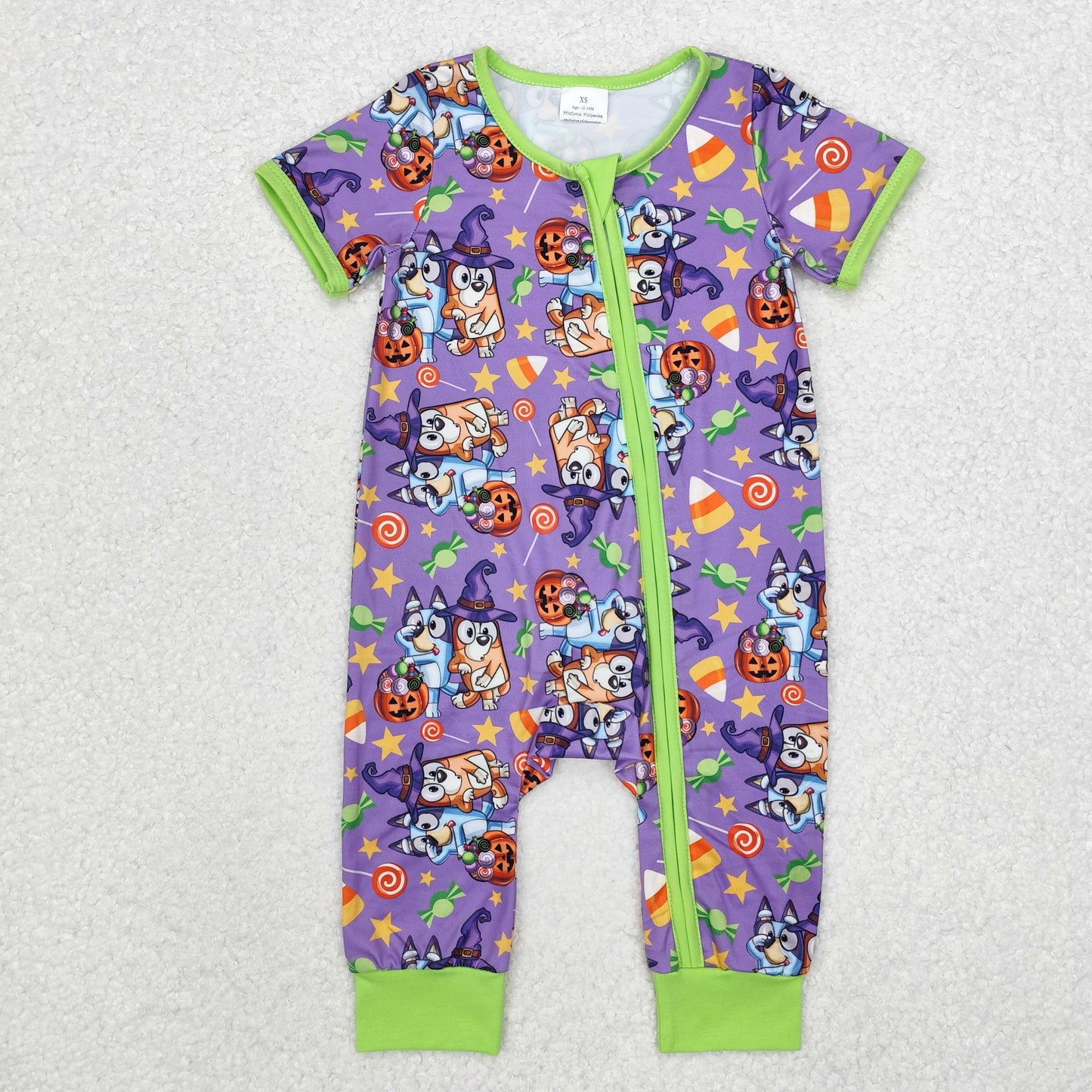 purple green halloween blu*y candy bamboo sleeper