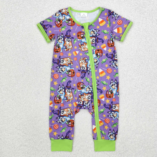 purple green halloween blu*y candy bamboo sleeper