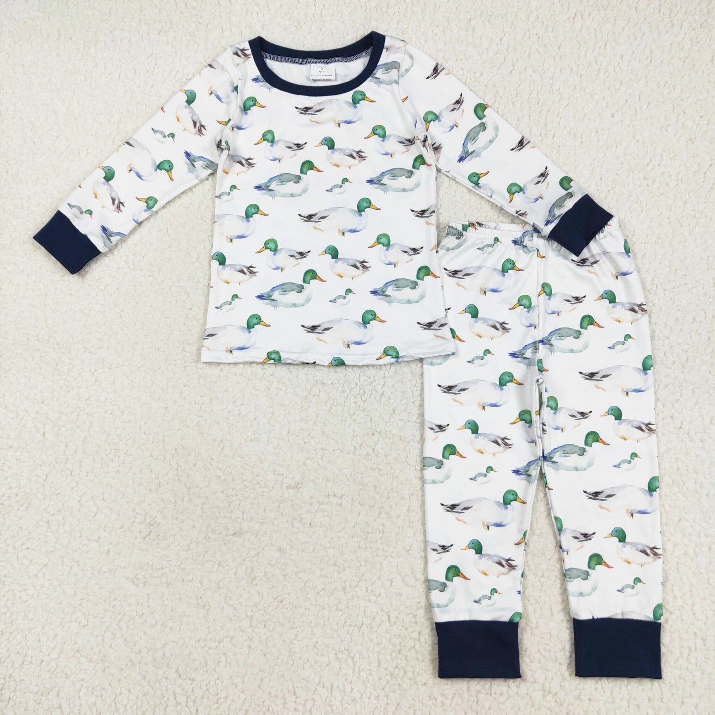 duck print two pieces lounge set