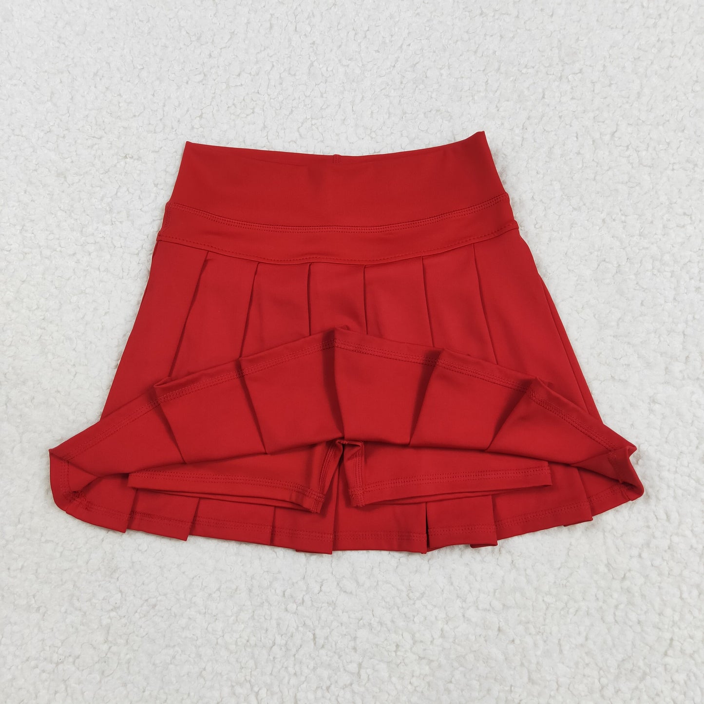 Girl Pleated Cheer Skirts Cheerleader Skirt Red